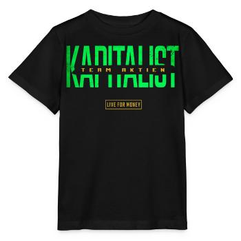 Kapitalist Team Aktien - Stanley/Stella Kinder T-Shirt MINI CREATOR  - Schwarz - Vorne - Mikhail (115cm)