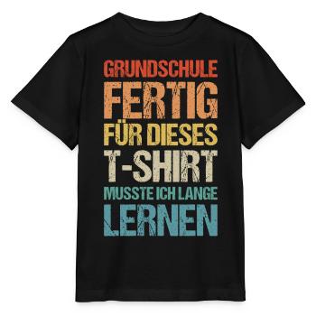 Einschulung 5.Klasse Grundschule Realschule Gymn - Stanley/Stella Kinder T-Shirt MINI CREATOR  - Schwarz - Vorne - Mikhail (115cm)