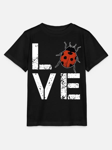 Marienkäfer Love Marienkäfer Geschenk - Stanley/Stella Kinder T-Shirt MINI CREATOR - Schwarz