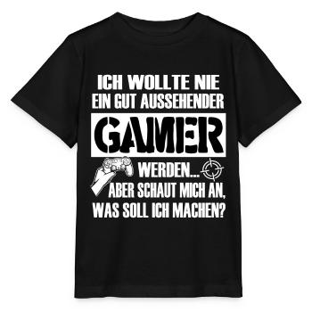 Gamer Selbstironie Spruchbild Progamer - Stanley/Stella Kinder T-Shirt MINI CREATOR  - Schwarz - Vorne - Mikhail (115cm)
