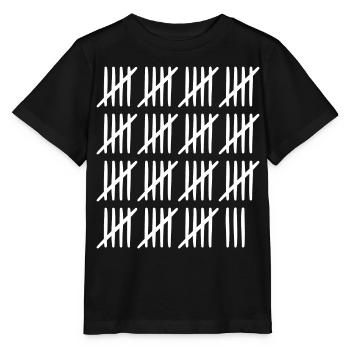78 Geburtstag Strichliste - 78 Jahre alt - Stanley/Stella Kinder T-Shirt MINI CREATOR  - Schwarz - Vorne - Mikhail (115cm)
