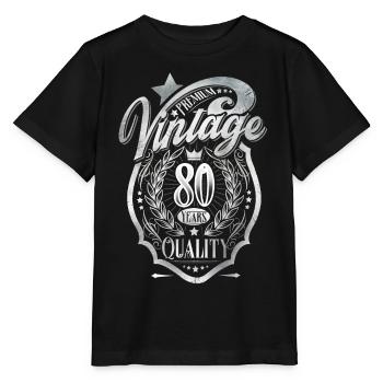80e anniversaire Vintage - T-shirt bio MINI CREATOR Stanley/Stella Enfant - noir - Devant - Mikhail (115cm)