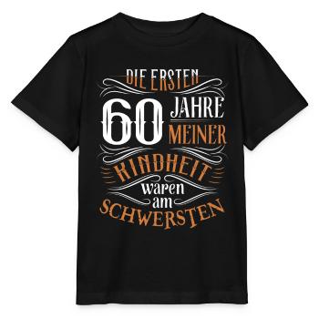60. Geburtstag Kindheit Lustig - Stanley/Stella Kinder T-Shirt MINI CREATOR  - Schwarz - Vorne - Mikhail (115cm)