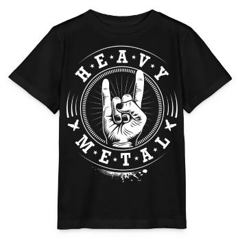 Heavy Metal - Headbangers - T-shirt bio MINI CREATOR Stanley/Stella Enfant - noir - Devant - Mikhail (115cm)