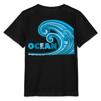 Ocean - Stanley/Stella MINI CREATOR Kids’ T-Shirt - black - Front - Mikhail (115cm)