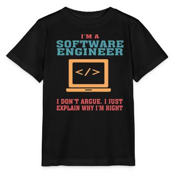 Lustiges Software Engineering Zitat für Software Engi - Stanley/Stella Kinder T-Shirt MINI CREATOR  - Schwarz - Vorne - Mikhail (115cm)