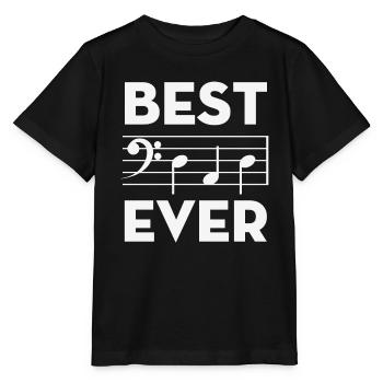 Beste Dad Ever Music Note Akkorde - Stanley/Stella Kinder T-Shirt MINI CREATOR  - Schwarz - Vorne - Mikhail (115cm)