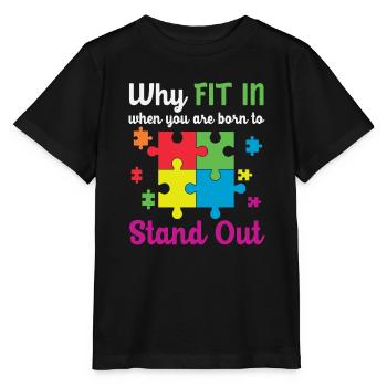 Warum fit in You Are Born To Stechen - Stanley/Stella Kinder T-Shirt MINI CREATOR  - Schwarz - Vorne - Mikhail (115cm)