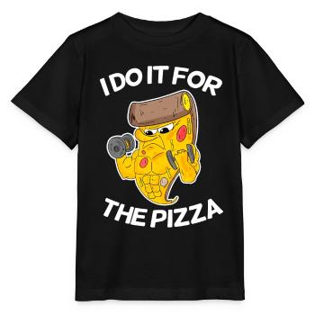 Pizza Training Fitness Sport Cadeau - T-shirt bio MINI CREATOR Stanley/Stella Enfant - noir - Devant - Mikhail (115cm)