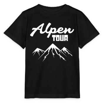 Montagnes des Alpes - T-shirt bio MINI CREATOR Stanley/Stella Enfant - noir - Devant - Mikhail (115cm)