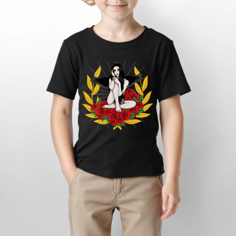 Devilish Devil Woman Satan's Roast Devil Stanley/Stella MINI CREATOR Kids’ T-Shirt
