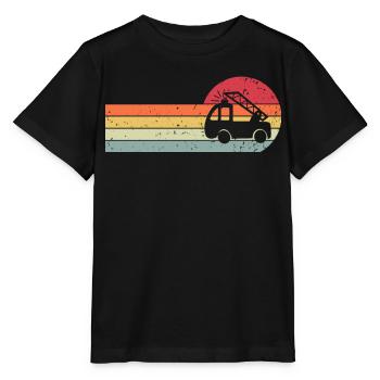 Camion de pompiers camions de pompiers - T-shirt bio MINI CREATOR Stanley/Stella Enfant - noir - Devant - Mikhail (115cm)