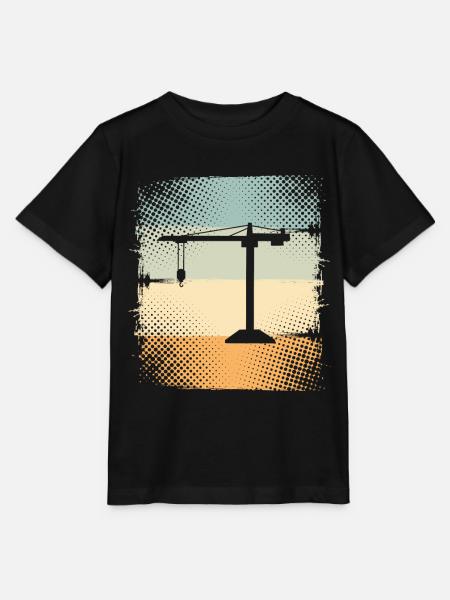 Kran - Stanley/Stella Kinder T-Shirt MINI CREATOR - Schwarz
