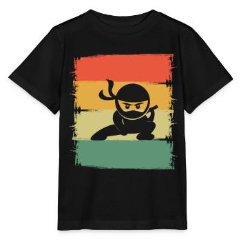 Ninja - Stanley/Stella MINI CREATOR Kids’ T-Shirt - black - Front - Mikhail (115cm)