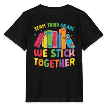 Équipe de troisième année Retour à l’école - T-shirt bio MINI CREATOR Stanley/Stella Enfant - noir - Devant - Mikhail (115cm)