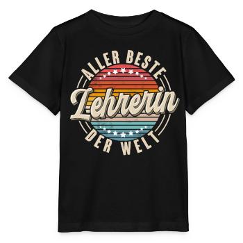 Lehrerin - Stanley/Stella Kinder T-Shirt MINI CREATOR  - Schwarz - Vorne - Mikhail (115cm)