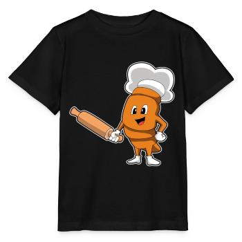 Rouleau à pâtisserie de pain - T-shirt bio MINI CREATOR Stanley/Stella Enfant - noir - Devant - Mikhail (115cm)