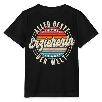 Erzieherin - Stanley/Stella Kinder T-Shirt MINI CREATOR  - Schwarz - Vorne - Mikhail (115cm)