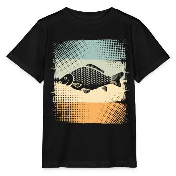 Karpfen - Stanley/Stella Kinder T-Shirt MINI CREATOR  - Schwarz - Vorne - Mikhail (115cm)
