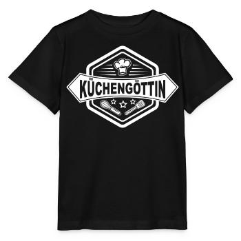 Küchengöttin Auszeichnung für die beste Köchin - Stanley/Stella Kinder T-Shirt MINI CREATOR  - Schwarz - Vorne - Mikhail (115cm)