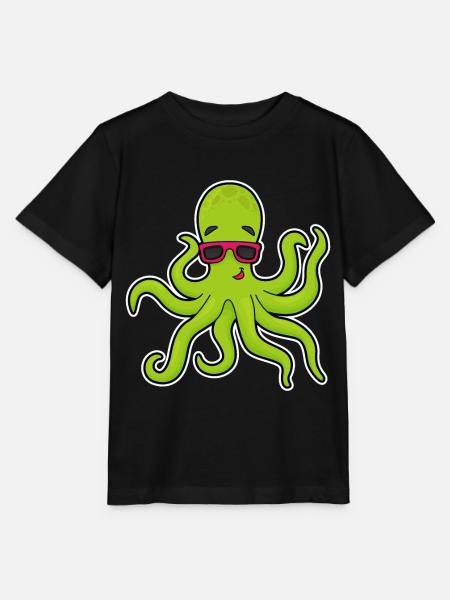 Krake Sonnenbrille - Stanley/Stella Kinder T-Shirt MINI CREATOR - Schwarz