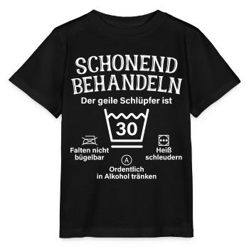 Schonend Behandeln Geiler Schlüpfer 30. Geburtstag - Stanley/Stella Kinder T-Shirt MINI CREATOR  - Schwarz - Vorne - Mikhail (115cm)