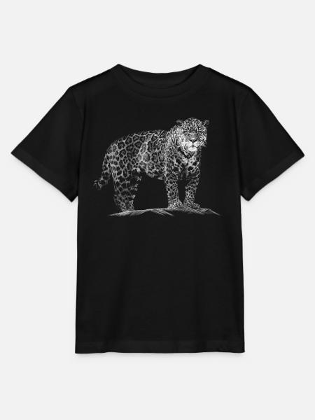 Léopard - T-shirt bio MINI CREATOR Stanley/Stella Enfant - noir