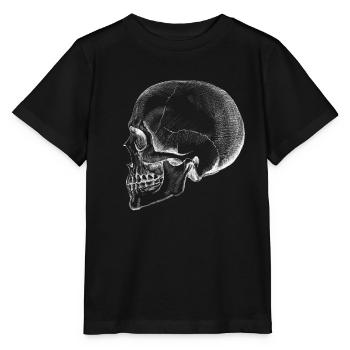 Schädel - Stanley/Stella Kinder T-Shirt MINI CREATOR  - Schwarz - Vorne - Mikhail (115cm)