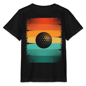 Balle de golf - T-shirt bio MINI CREATOR Stanley/Stella Enfant - noir - Devant - Mikhail (115cm)