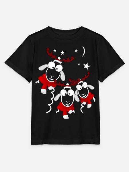 Weihnachten Rentiere - Stanley/Stella Kinder T-Shirt MINI CREATOR  - Schwarz