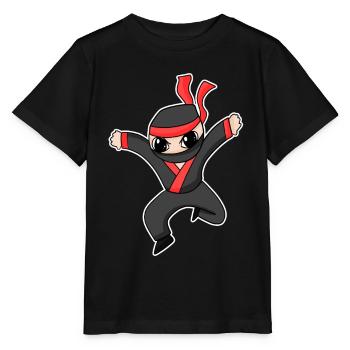 Ninja - Stanley/Stella MINI CREATOR Kids’ T-Shirt - black - Front - Mikhail (115cm)