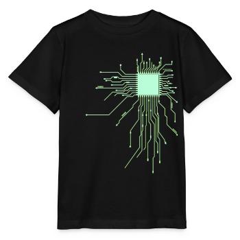 conseil d’administration core cpu ordinateur nerd pc humour geek code - T-shirt bio MINI CREATOR Stanley/Stella Enfant - noir - Devant - Mikhail (115cm)