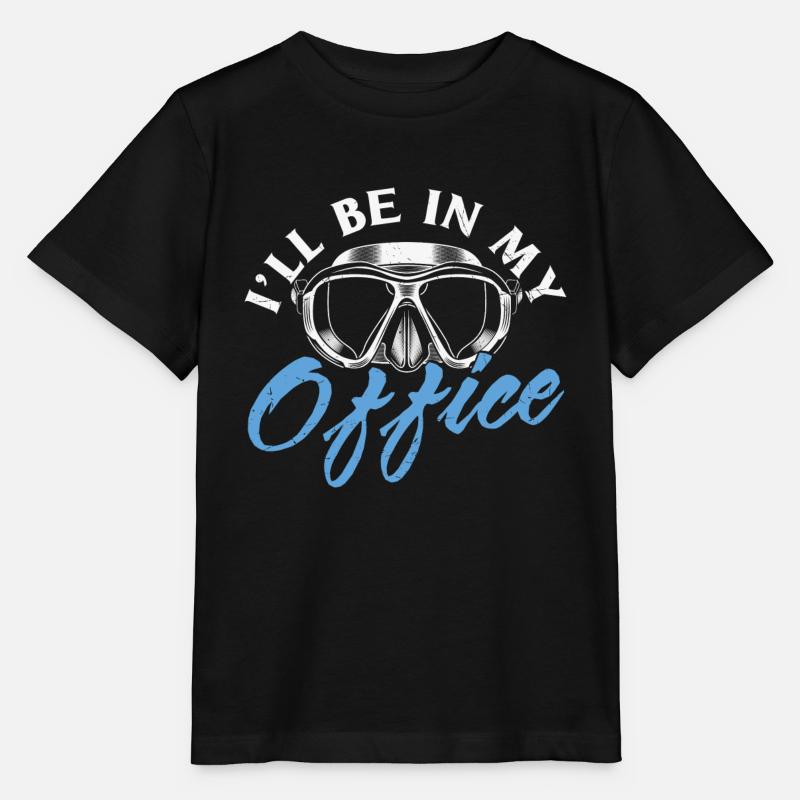 Citation de plongée sous-marine Conception de plongée sous-marine dans laquelle je serai - T-shirt bio MINI CREATOR Stanley/Stella Enfant - noir