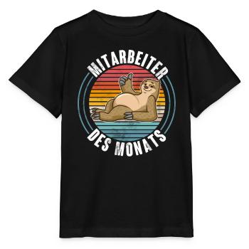 Mitarbeiter Des Monats - Stanley/Stella Kinder T-Shirt MINI CREATOR  - Schwarz - Vorne - Mikhail (115cm)