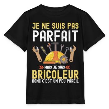 Bricoleur - T-shirt bio MINI CREATOR Stanley/Stella Enfant - noir - Devant - Mikhail (115cm)
