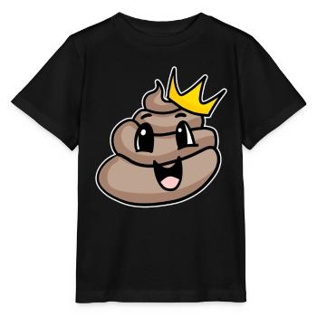 Poop King - Stanley/Stella MINI CREATOR Kids’ T-Shirt - black - Front - Mikhail (115cm)