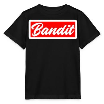 bandit dieb crime criminal aufkleber hooligan gang - Stanley/Stella Kinder T-Shirt MINI CREATOR  - Schwarz - Vorne - Mikhail (115cm)