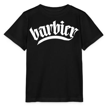 barbier haar bart barber rasieren männer barber - Stanley/Stella Kinder T-Shirt MINI CREATOR  - Schwarz - Vorne - Mikhail (115cm)