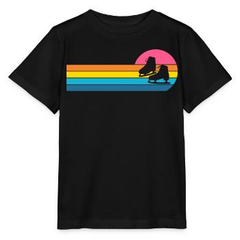 Schlittschuh - Stanley/Stella Kinder T-Shirt MINI CREATOR  - Schwarz - Vorne - Mikhail (115cm)