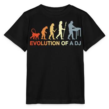 Evolution of a DJ - Stanley/Stella MINI CREATOR Kids’ T-Shirt - black - Front - Mikhail (115cm)