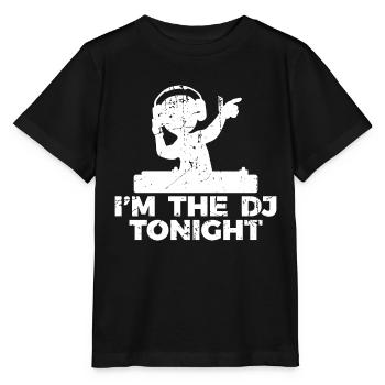 Blague de disc-jockey - T-shirt bio MINI CREATOR Stanley/Stella Enfant - noir - Devant - Mikhail (115cm)