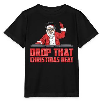 DJ Santa - Stanley/Stella MINI CREATOR Kids’ T-Shirt - black - Front - Mikhail (115cm)