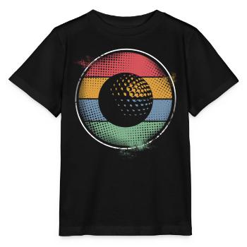 Balle de golf Golf - T-shirt bio MINI CREATOR Stanley/Stella Enfant - noir - Devant - Mikhail (115cm)