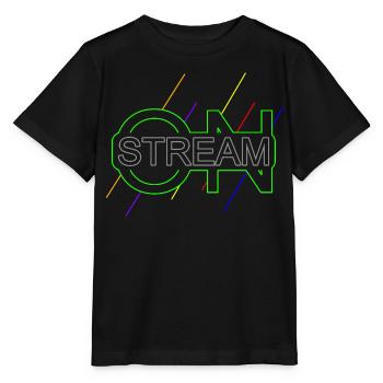Stream on Live Streamerin Gamer - Stanley/Stella Kinder T-Shirt MINI CREATOR  - Schwarz - Vorne - Mikhail (115cm)