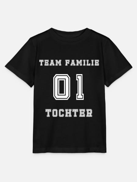 Team Family 01 Tochter - Stanley/Stella Kinder T-Shirt MINI CREATOR - Schwarz