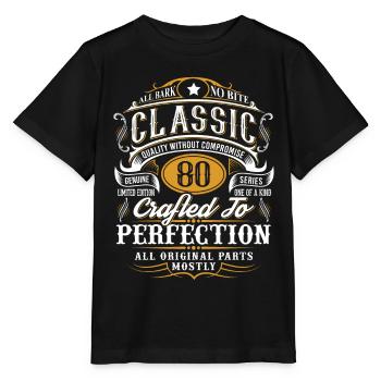 80e anniversaire - T-shirt bio MINI CREATOR Stanley/Stella Enfant - noir - Devant - Mikhail (115cm)
