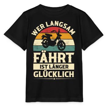 Mofa - Stanley/Stella Kinder T-Shirt MINI CREATOR  - Schwarz - Vorne - Mikhail (115cm)