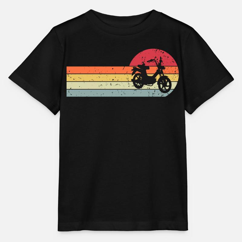 Mofa Retro Vintage - Stanley/Stella Kinder T-Shirt MINI CREATOR  - Schwarz