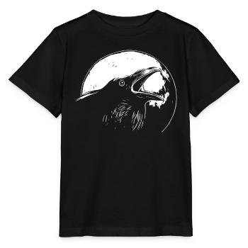 Corbeau en pleine lune - T-shirt bio MINI CREATOR Stanley/Stella Enfant - noir - Devant - Mikhail (115cm)