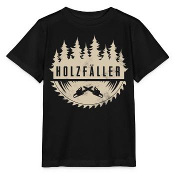 Holzfäller - Stanley/Stella Kinder T-Shirt MINI CREATOR  - Schwarz - Vorne - Mikhail (115cm)